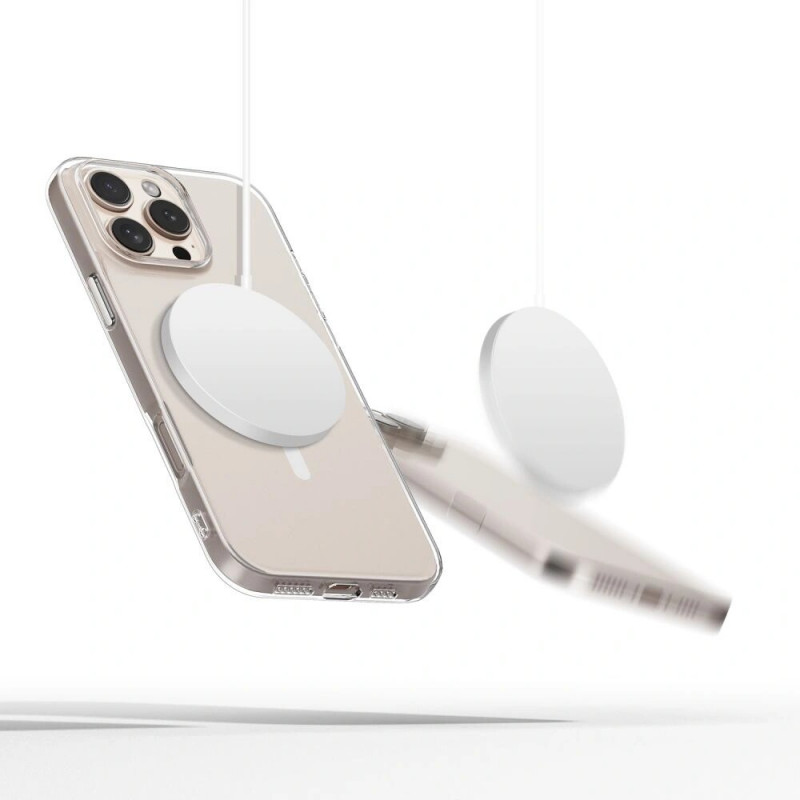 Tech-Protect Flexair MagSafe dėklas, skirtas Apple iPhone 16 Pro Max, permatomas