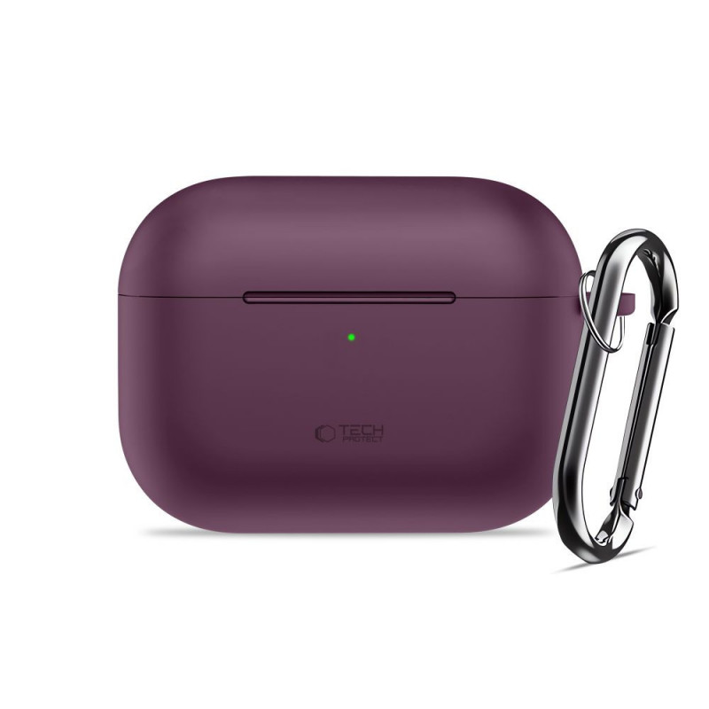 Tech-Protect Silicone Hook THP6103 Apple AirPods Pro 3 įkrovimo dėklo dangtelis, bordinė spalva