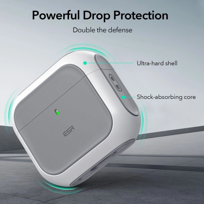 ESR Orbit HaloLock MagSafe dėklas Apple AirPods 4, baltas