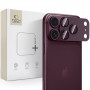 Tech-Protect Camfull Fit+ Apple iPhone 18 Pro fotoaparato objektyvo apsauga, Burgundy