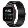 Tech-Protect Stainless THP6099 Apple Watch 8 / 9 / 10 / 11 / 12 / SE / Ultra 44/45/46/49 mm nerūdijančio plieno apyrankė, juoda