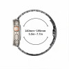 Tech-Protect Stainless THP6100 Apple Watch 8 / 9 / 10 / 11 / 12 / SE / Ultra 44/45/46/49 mm nerūdijančio plieno apyrankė, Titanium/Orange