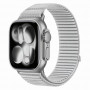 Tech-Protect Nylonloop Apple Watch 8 / 9 / 10 / 11 / 12 / SE / Ultra 44/45/46/49 mm laikrodžio dirželis, šviesiai pilkas