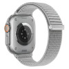 Tech-Protect Nylonloop Apple Watch 8 / 9 / 10 / 11 / 12 / SE / Ultra 44/45/46/49 mm laikrodžio dirželis, šviesiai pilkas