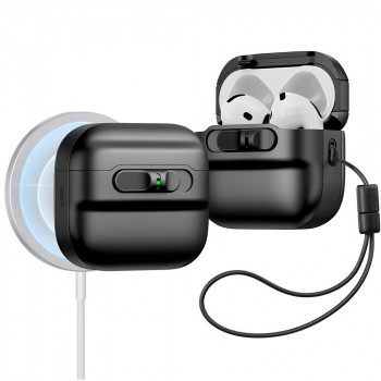 ESR Pulse HaloLock MagSafe dėklas, skirtas Apple AirPods 4, juodas