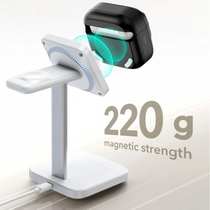 ESR Pulse HaloLock MagSafe dėklas, skirtas Apple AirPods 4, juodas