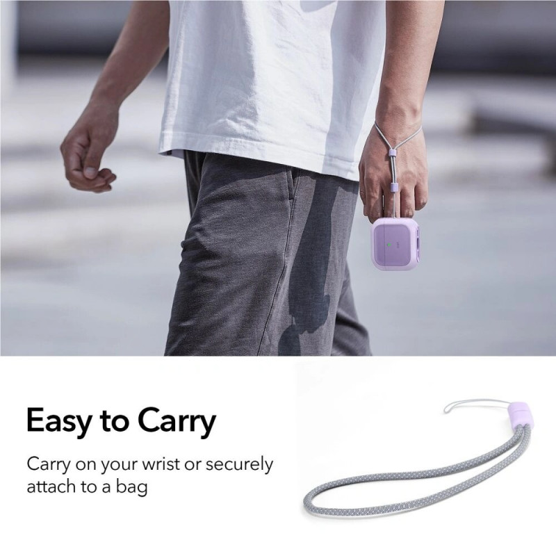 ESR Orbit HaloLock MagSafe dėklas Apple AirPods 4, purpurinis