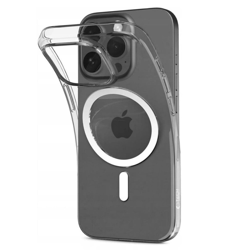 Tech-Protect FlexAir MagSafe THP3578 dėklas, skirtas Apple iPhone 15, permatomas