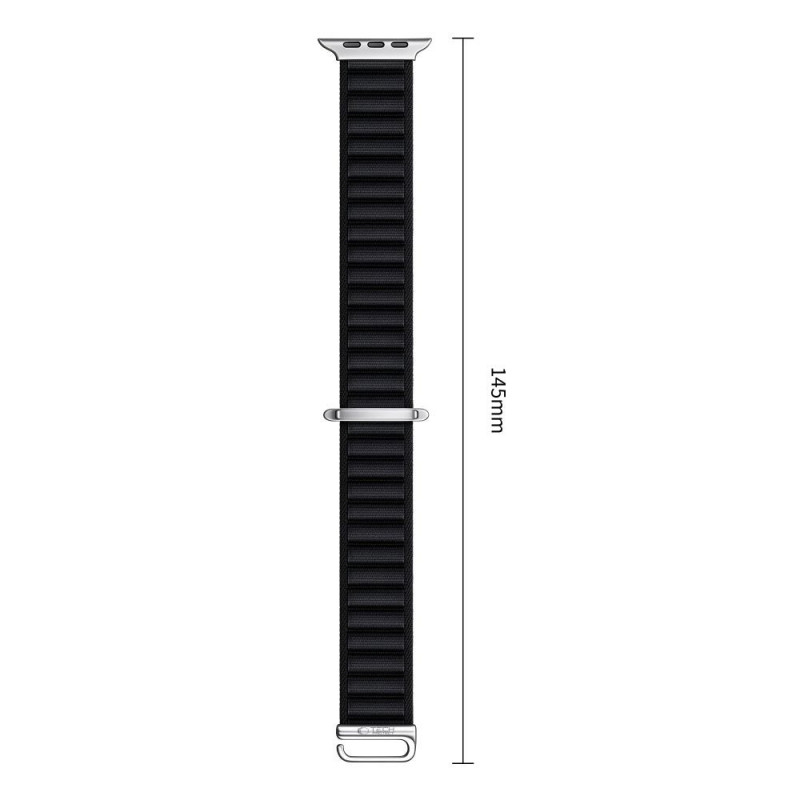 Tech-Protect Nylon Pro Apple Watch 8 / 9 / 10 / 11 / 12 / SE / Ultra 44/45/46/49 mm laikrodžio dirželis, juodas