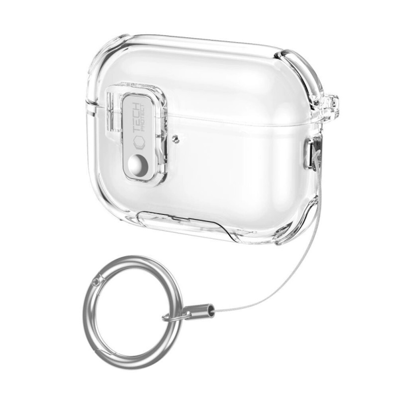 Tech-Protect Bounce Pro Apple AirPods Pro 3 įkrovimo dėklo dangtelis, permatomas