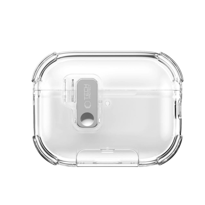 Tech-Protect Bounce Pro Apple AirPods Pro 3 įkrovimo dėklo dangtelis, permatomas