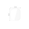 Tech-Protect Supreme Set+ Apple Watch 4 / 5 / 6 / SE 1 / 2 / 3 44 mm hidrogelinė ekrano apsauga, permatoma (2 vnt.)