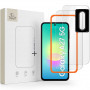 Tech-Protect Easy Set+ Samsung Galaxy A27 5G permatomo grūdinto stiklo ekrano ir objektyvo apsaugos rinkinys (3 vnt.)