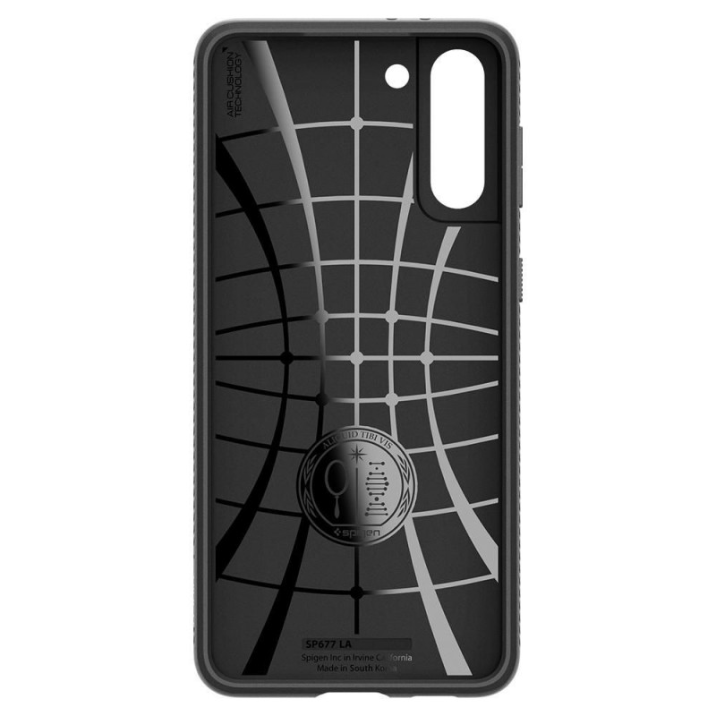 Spigen Liquid Air dėklas, skirtas Samsung Galaxy S21, matinė juoda