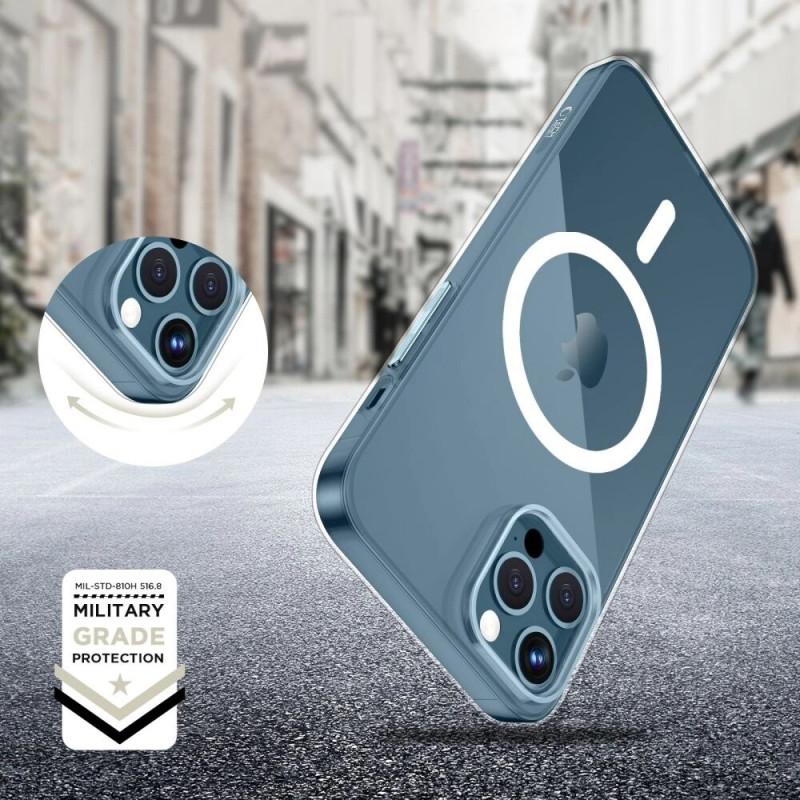 Tech-Protect FlexAir MagSafe dėklas, skirtas Apple iPhone 12 / 12 Pro, permatomas