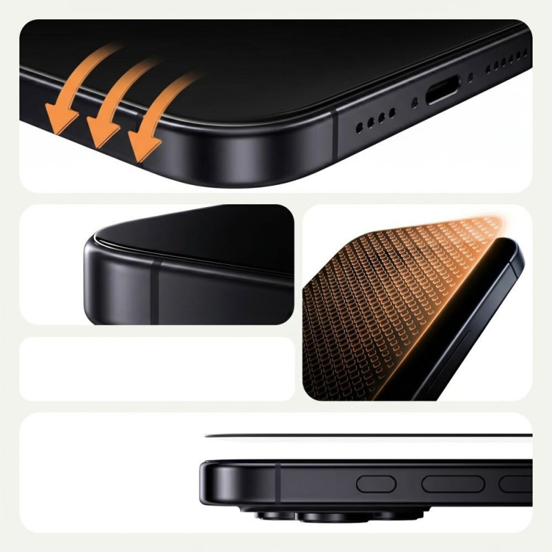 Tech-Protect Quick Set AR+ antirefleksinis stiklas, skirtas Samsung Galaxy S26 Ultra, juodas