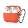 Tech-Protect silikoninis dėklas su kabliu Apple AirPods Pro 1 / 2, Neon Orange