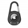 Tech-Protect Slidelock Carabiner raktų pakabuko dėklas, skirtas Apple AirTag 1/2, juodas
