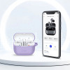 Tech-Protect silikoninis dėklas su kabliuku Samsung Galaxy Buds 3 / 3 FE / 3 Pro, levandų spalvos