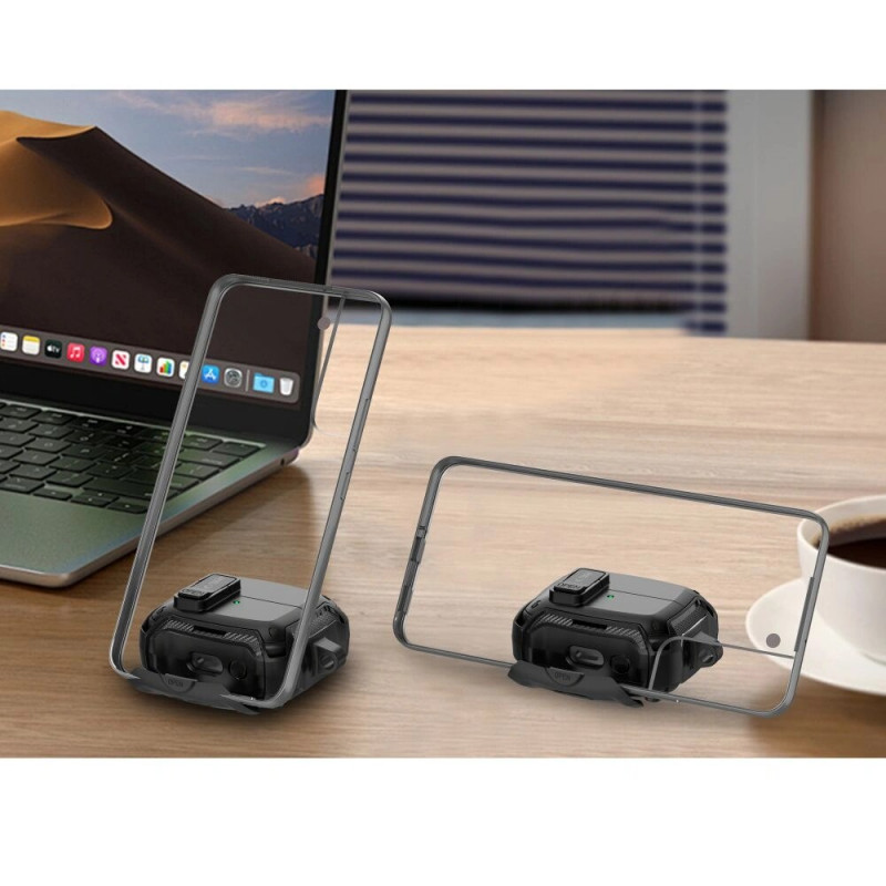 Tech-Protect Carbonox MagSafe dėklas THP4736, skirtas Samsung Galaxy Buds 3 / 3 FE / 3 Pro, juodas