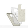 Tech-Protect silikoninis Pure MagSafe dėklas, skirtas Apple iPhone 16 Pro, Cosmic Latte