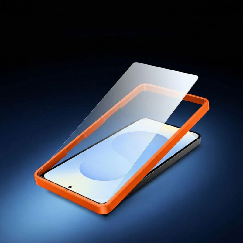 Tech-Protect Easy Set+ grūdintas stiklas, skirtas Samsung Galaxy S26, juodas (3 vnt.)