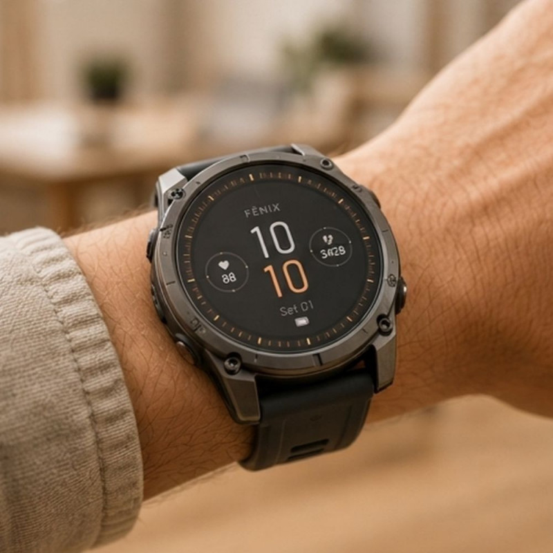 Tech-Protect Glass Fit+ grūdintas stiklas skirtas Garmin Fenix 9 Pro 51 mm, permatomas (2 vnt.)