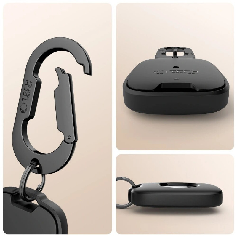 Tech-Protect Velar dėklas Apple AirTag 1 / 2, juodas