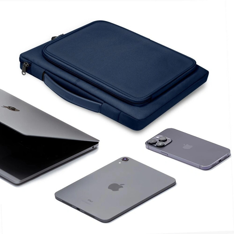Tech-Protect Basic Bag nešiojamojo kompiuterio krepšys 15-16", Navy Blue