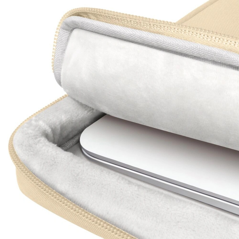 Tech-Protect Basic Bag nešiojamojo kompiuterio krepšys 15-16", Desert Beige