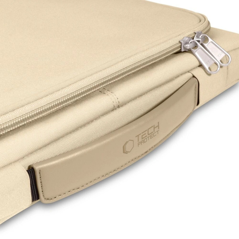 Tech-Protect Basic Bag nešiojamojo kompiuterio krepšys 15-16", Desert Beige