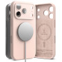 Ringke silikoninis magnetinis MagSafe dėklas, skirtas Apple iPhone 18 Pro, Pink Sand