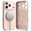 Ringke silikoninis magnetinis MagSafe dėklas, skirtas Apple iPhone 18 Pro, Pink Sand
