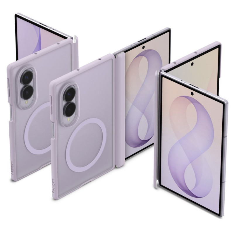 Spigen Airskin Zero MagSafe dėklas skirtas Samsung Galaxy Z Fold 8, Frost Lavender