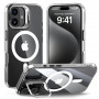 Tech-Protect Magstand MagSafe dėklas, skirtas Apple iPhone 16, permatomas