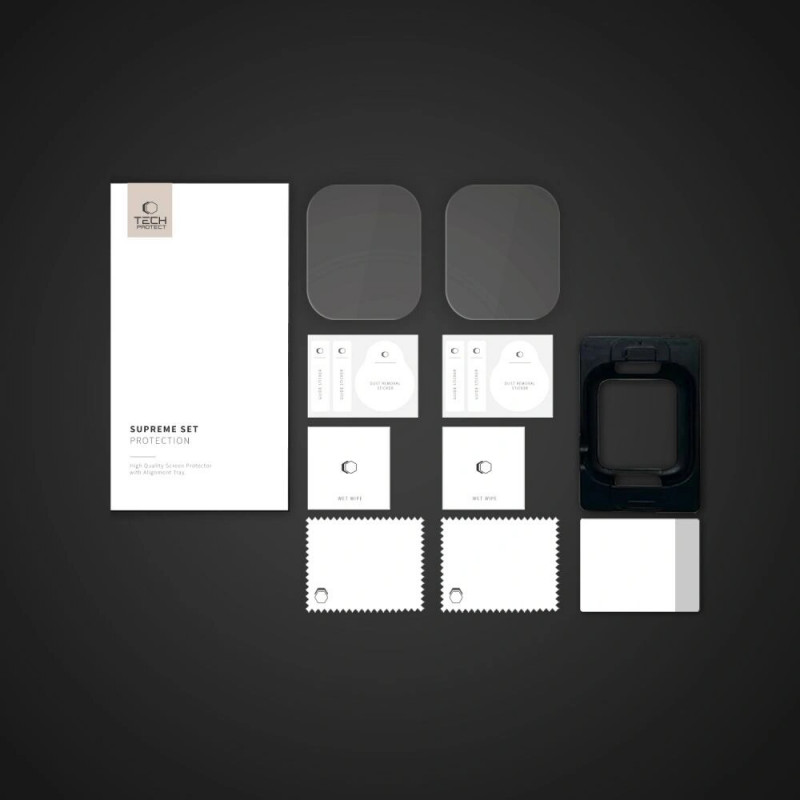 Tech-Protect Supreme Set hidrogelinė plėvelė, skirta Apple Watch 10 / 11 46 mm, permatoma (2 vnt.)