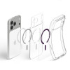 Spigen Ultra Hybrid MagSafe dėklas, skirtas Apple iPhone 17 Pro Max / 18 Pro Max, permatomas/bordo