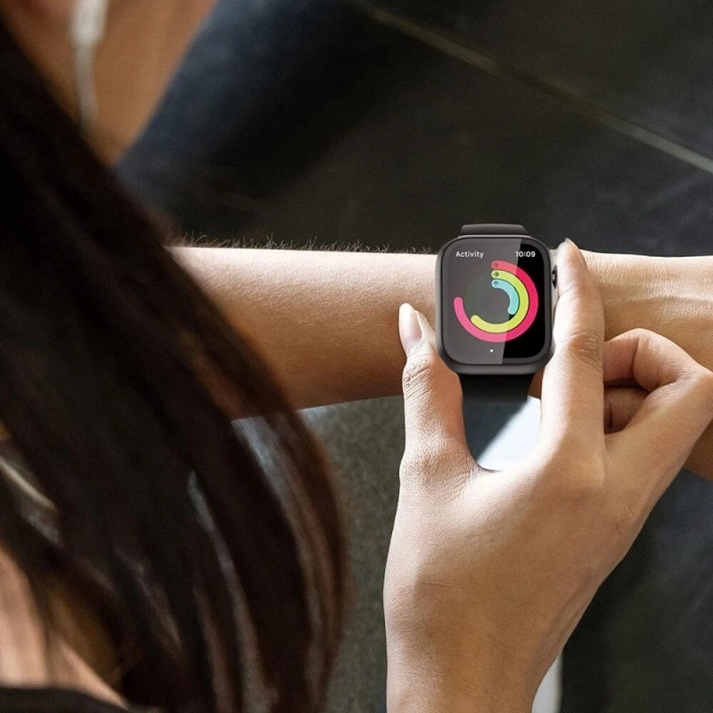 Tech-Protect Defense360 dėklas, skirtas Apple Watch 10 / 11 46 mm, juodas/oranžinis