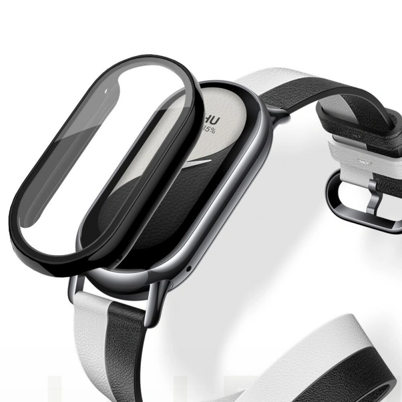 Tech-Protect Defense360 dėklas, skirtas Xiaomi Smart Band 9 / 9 NFC, juodas
