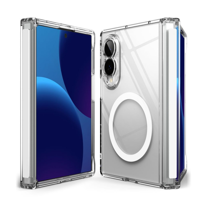 Ringke Fusion Flap Magnetic MagSafe dėklas, skirtas Samsung Galaxy Z Fold 8, permatomas