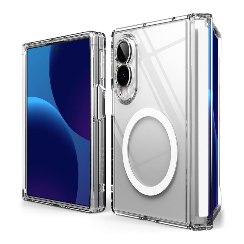 Ringke Fusion Flap Magnetic MagSafe dėklas, skirtas Samsung Galaxy Z Fold 8, permatomas