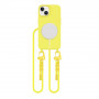Tech-Protect Magnecklace MagSafe dėklas su pakabučiu Apple iPhone 14, Canary Yellow