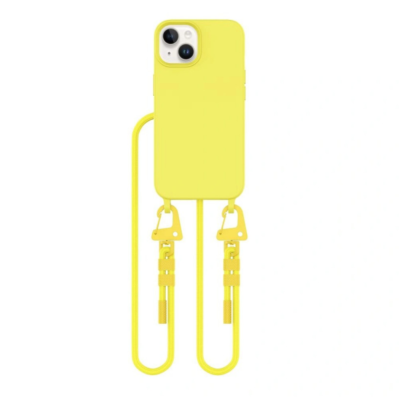 Tech-Protect Magnecklace MagSafe dėklas su pakabučiu Apple iPhone 14, Canary Yellow