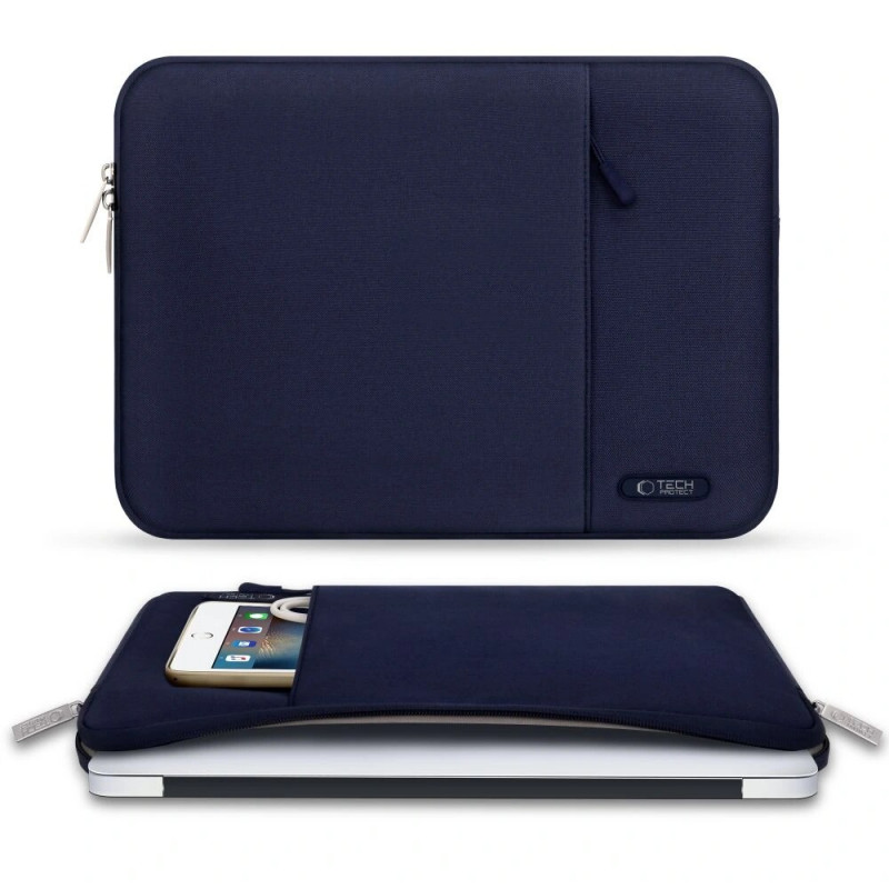 Tech-Protect Sleevy 13-14" nešiojamojo kompiuterio įmautė, Navy Blue
