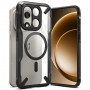 Ringke Fusion-X Magnetic MagSafe dėklas skirtas OnePlus 15, juodas