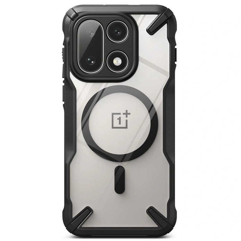 Ringke Fusion-X Magnetic MagSafe dėklas skirtas OnePlus 15, juodas