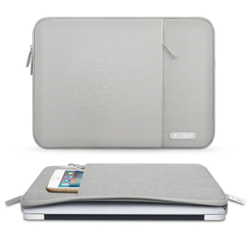 Tech-Protect Sleevy 13-14" nešiojamojo kompiuterio įmautė, Crayon Grey