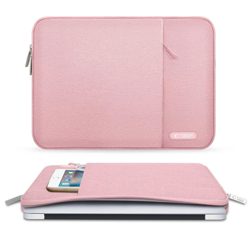 Tech-Protect Sleevy THP3325 nešiojamojo kompiuterio 13-14" įmautė, Dusty Rose