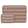 Tech-Protect Puffy nešiojamojo kompiuterio 15-16" dėklas su priedų krepšeliu, Walnut