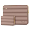 Tech-Protect Puffy nešiojamojo kompiuterio 15-16" dėklas su priedų krepšeliu, Walnut